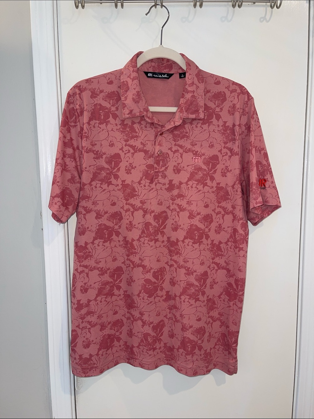 Travis Mathew Tropical Floral Print Textured Polo